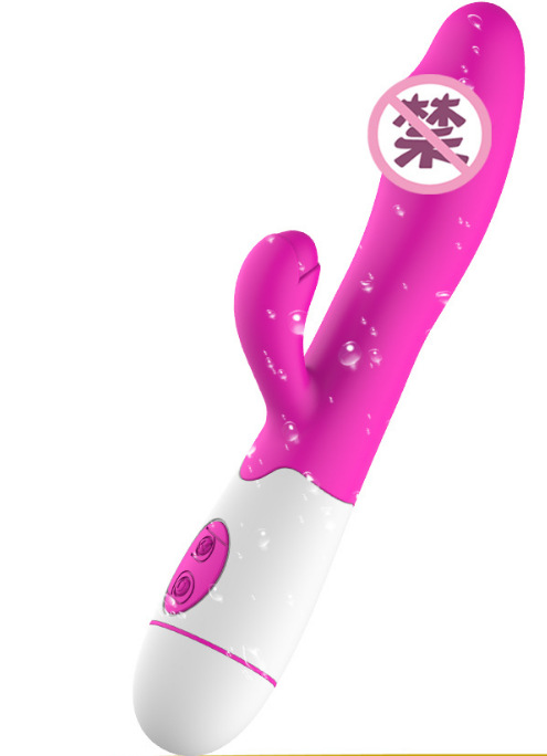 Masturbación femenina de doble cabeza vibración masaje palo aparato femenino punto G vibrador productos del sexo ventas directas de la fábrica