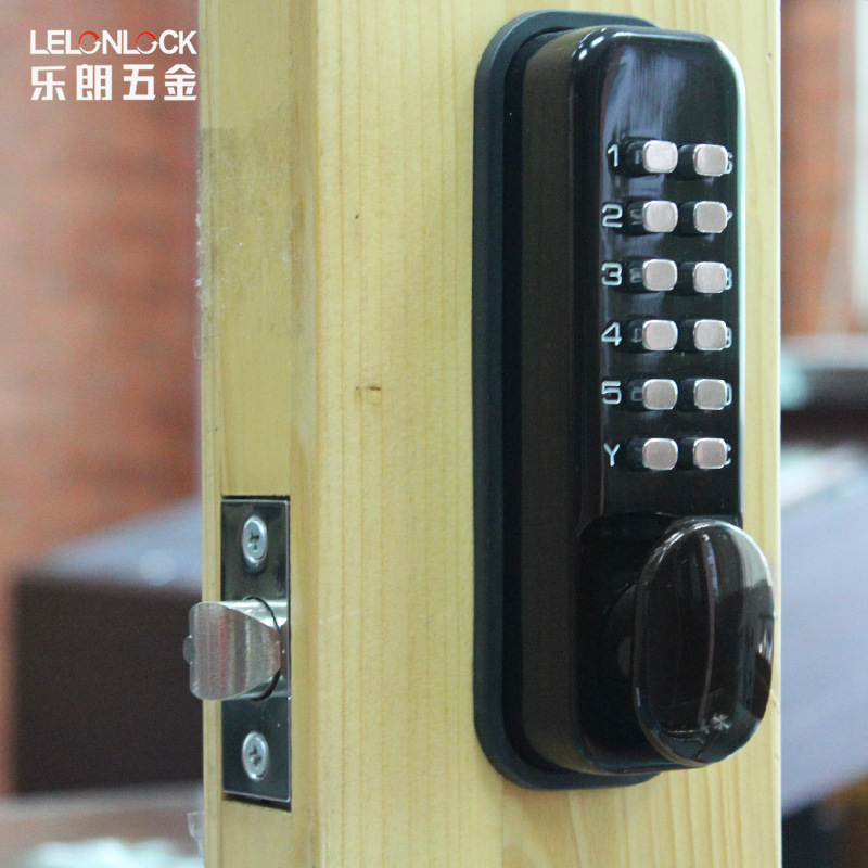 Cerradura mecánica de segunda generación con contraseña de aleación de zinc, cerradura con teclado de contraseña impermeable para exteriores, cerradura antirrobo con contraseña para puertas de vidrio y puertas de madera.