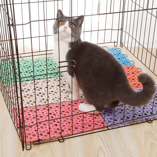 Pet dog cage mats, spliced ​​anti-slip dog mesh mats, dog cage mats, splicable foot mats, supplies wholesale