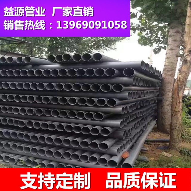 厂家供应灰色pvc弱电灰色套管  75pvc地埋穿线实壁管