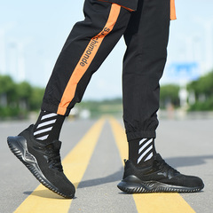 Cross-border lightweight, comfortable, and safe shoes with anti-puncture and anti-strike protection, breathable and comfortable work shoes, safety protection, labor protection shoes