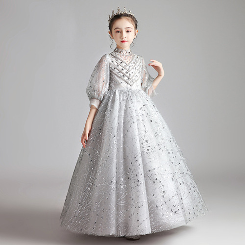 Ballet princess dress for girls, cute little girl, elegant and stylish, host, piano performance outfit, children's fashion show dress