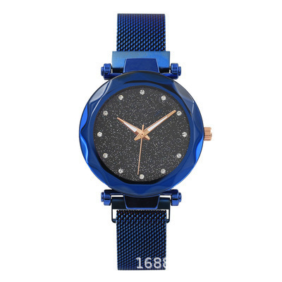 Reloj estilo TikTok con cielo estrellado de Milán, cierre magnético, esfera grande luminosa para mujer.