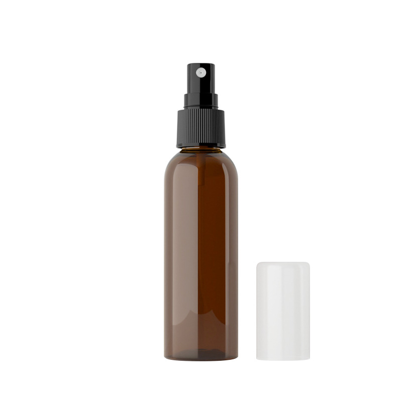 60ml botella de aerosol de cubierta completa de hombro redondo botella de plástico para mascotas líquido sub-botella de rocío puro botella de aerosol de sub-embalaje