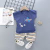 Children's sleeves, set, summer cotton T-shirt for boys, shorts, children's clothing, Korean style, wholesale