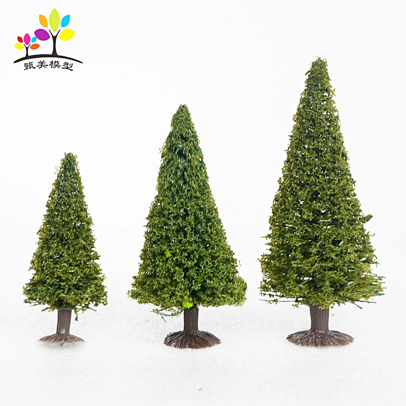 Миниатюрные искусственные ландшафтные деревья, модели сосны для микроландшафтов, архитектурные деревья ручной работы для песочных моделей, сосны на проволочных опорах.