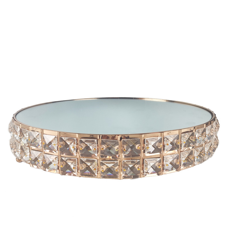 Boda cristal postre soporte exhibición decoración postre cosméticos caja de almacenamiento Copa pastel stand artesanía Mesa