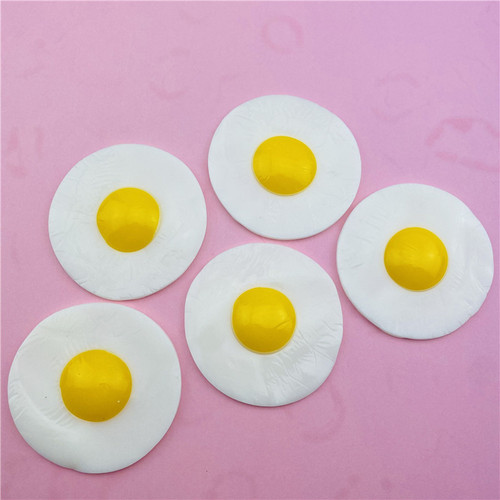 Cross-border hot selling novelty trick omelette simulation poached egg pinch fun funny toys creative eggs wholesale