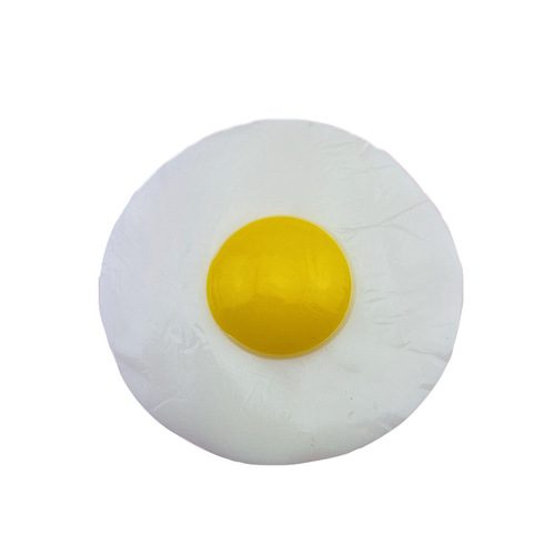 Cross-border hot selling novelty trick omelette simulation poached egg pinch fun funny toys creative eggs wholesale