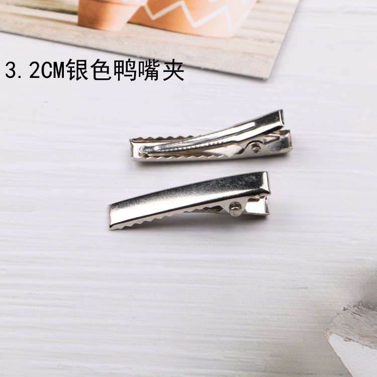 Hecho a mano accesorios para el cabello DIY accesorios de tocado Cabeza Cuadrada clip casero arco negro horquilla tarjeta duckbill clip