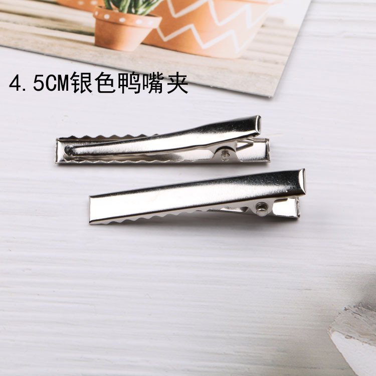 Hecho a mano accesorios para el cabello DIY accesorios de tocado Cabeza Cuadrada clip casero arco negro horquilla tarjeta duckbill clip