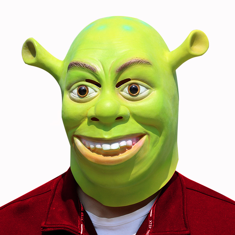 Nuevo Halloween látex Shrek máscara mascarada película y televisión tema divertido máscara fábrica al por mayor sombrerería