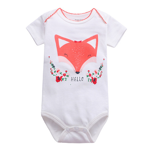 Manufacturer wholesale newborn baby triangle khaki Carter baby one-piece bodysuit baby summer one-piece bodysuit