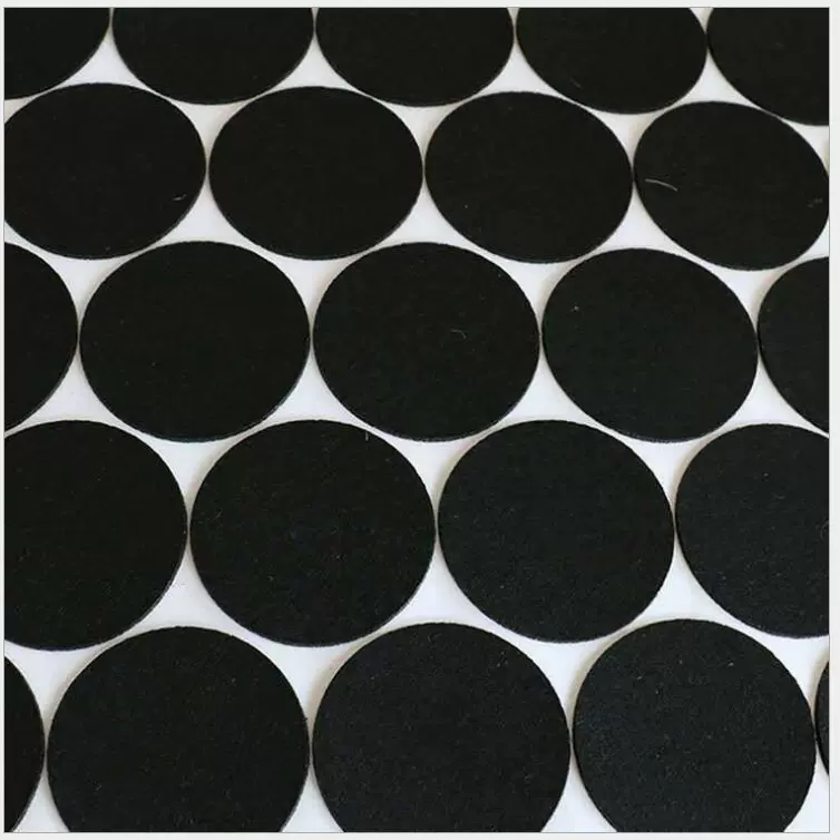 大额批发各种形状颜色毛毡背胶垫 不织布强粘胶垫片 无纺布垫片