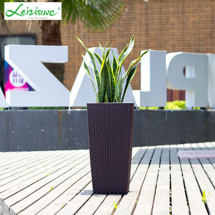 Suministro directo de fábrica nordic flower pot imitación ratán automático absorbente piso oficina perezoso nordic flower pot al por mayor
