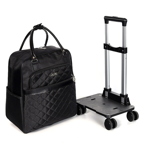 New trolley bag backpack, men's and women's boarding bag, folding travel bag, lightweight internet celebrity luggage bag