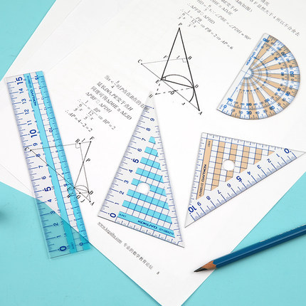 Japonés KOKUYO Guoyu GBA110 a granel 15cm regla estudiante regla de papelería transparente transportador triángulo gobernante