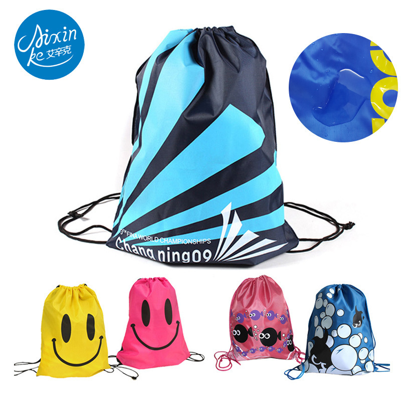 Manufacturer Wholesale Swimming Beach Bag/Shoulder Drawstring Clothing Storage Bag/Drawstring Flap Pocket Pants/ Fitness Yoga Swimming Bag