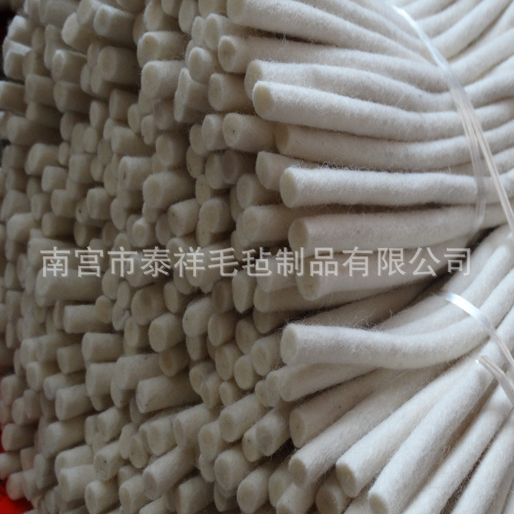 羊毛毡条缝纫机专用 吸油 导油 润油  圆形储油羊毛毛毡绳