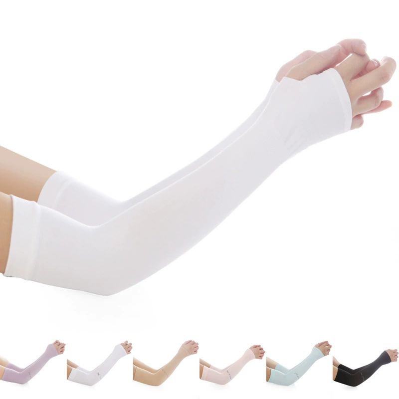 Sun Protection Arm Sleeves, Silk-Like Polyester/Nylon, Unisex UV Cooling Sleeves