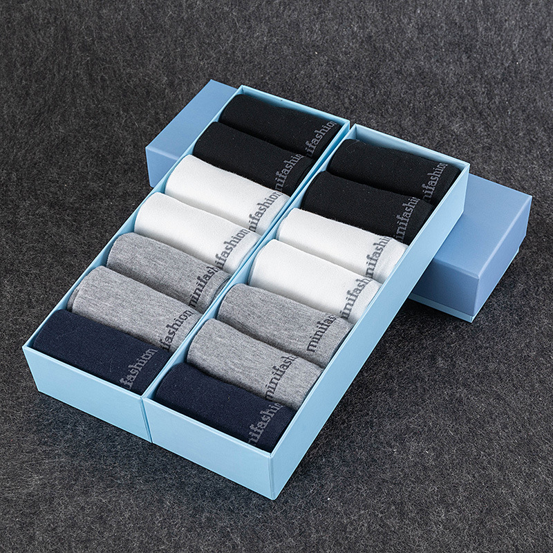 Autumn and Winter Seven-Day Deodorant Socks Bamboo Fiber Socks Men's Mid-Calf Breathable Sweat-Absorbent Antibacterial Real Deodorant Manufacturer Dropshipping