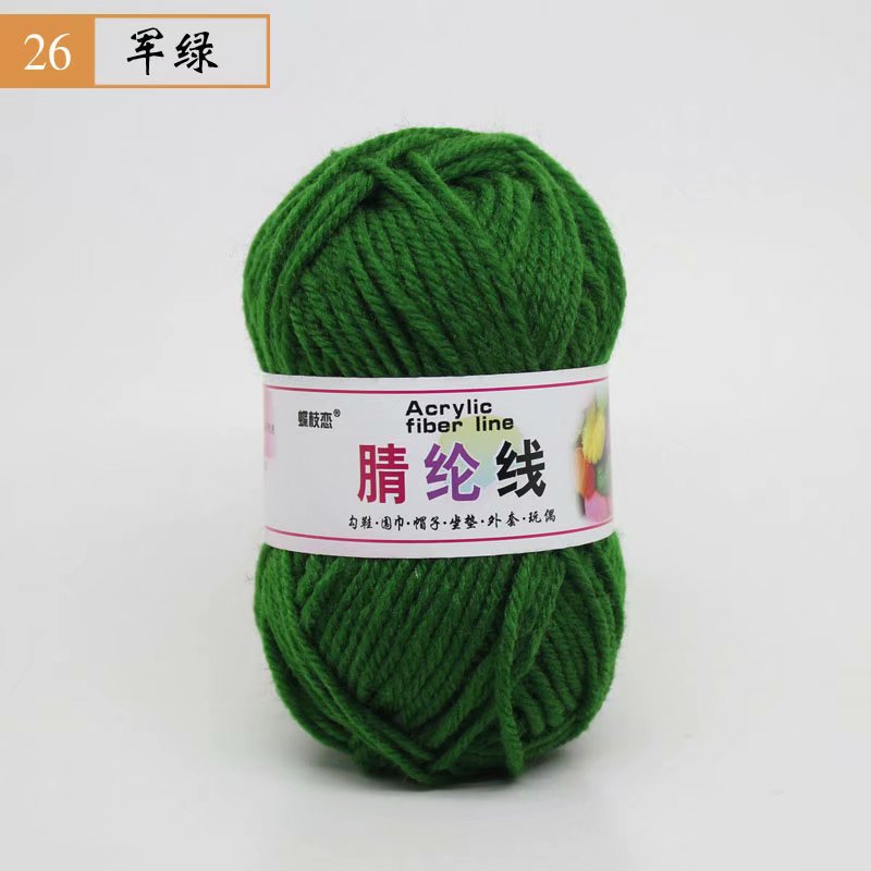 Fábrica al por mayor de comercio exterior de hilo acrílico DIY zapatillas tejidas a mano lana acrílico ganchillo zapato hilo cojín muñeca hilo