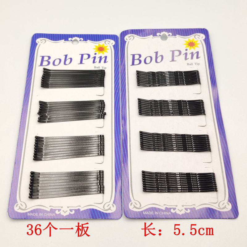 Booth supply of Korean hairpin bridal hair ornaments boutique jewelry one-word clip hairpin hairpin 36 a board card