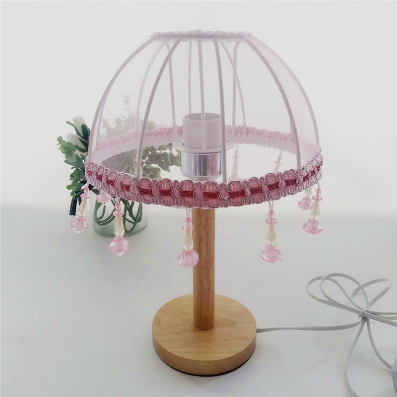 [Xianfan] venta al por mayor Rosa pantalla productos semiacabados malla gasa Marco de hierro con cuentas colgantes Internet celebridad hecho a mano DIY