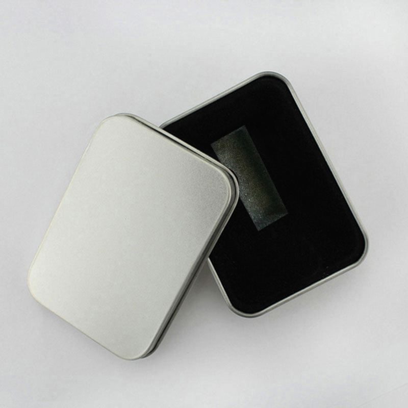 U盘平盖小铁盒 马口铁盒 礼品盒 金属盒 无窗口铁盒 90x60x18mm