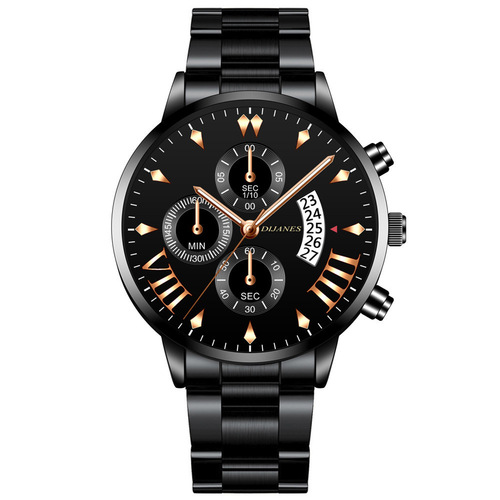 DIJANES Men's Stainless Steel Quartz Watch Men's Business Calendar Watch Wholesale