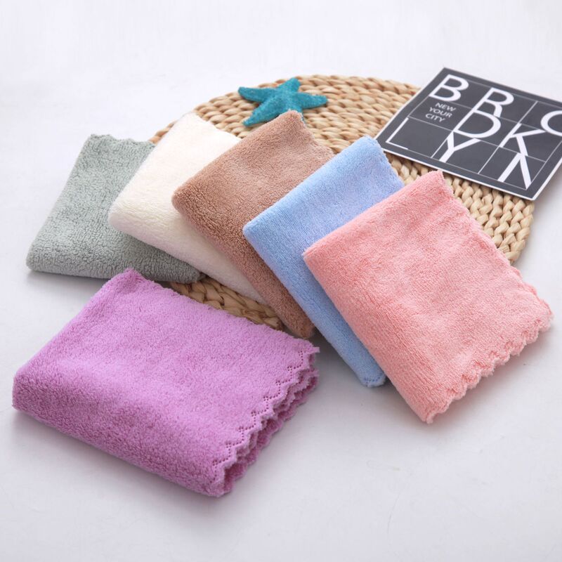 Coral Velvet Square Towel, Kitchen Cleaning Towel, Multi-Purpose Towel, Rag, Small Children's Absorbent Face Wash Towel, Absorbent and Quick-Drying Hand Towel Coral Velvet Square Towel, Kitchen Cleaning Towel, Multi-Purpose Towel, Rag, Small Children's Absorbent Face Wash Towel, Absorbent and Quick-Drying Hand Towel