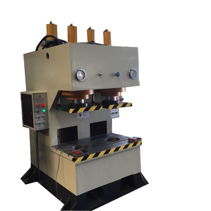 一海重工订制41-63吨双工位单臂液压机 粉末成型主承装压主轴校正