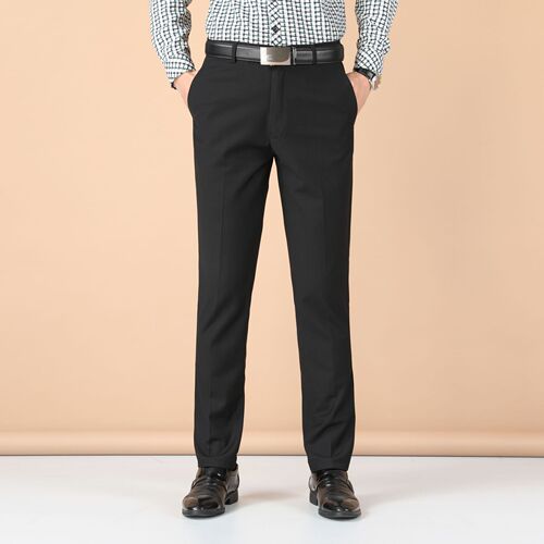Men's Professional Tailored Spring and Autumn Trousers Leisure Men's Clothing Youth Work Formal Business Suit Black