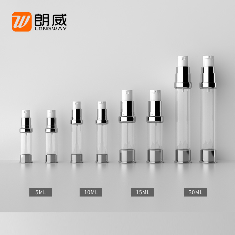 5ml 10ml 15ml 30ml botella de vacío de loción de hombro convexo spray de viaje sub-embalaje botella de vacío de spray de protección solar