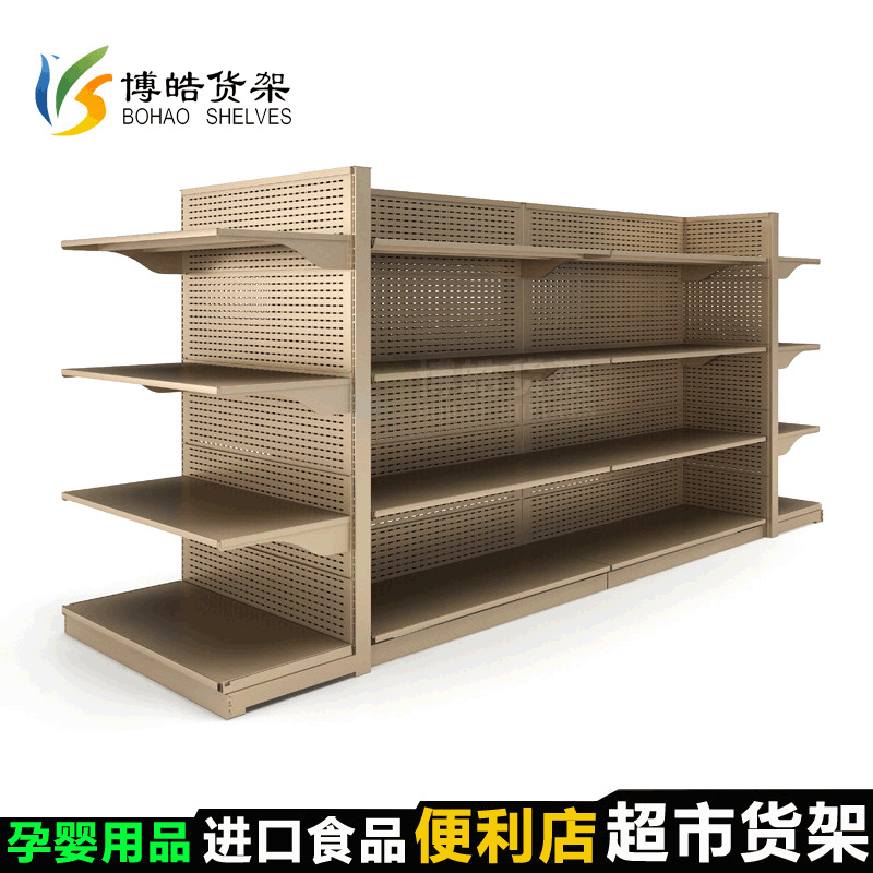 厂家直供 超市货架单面展示架金属烤漆文具店日百店货架批发