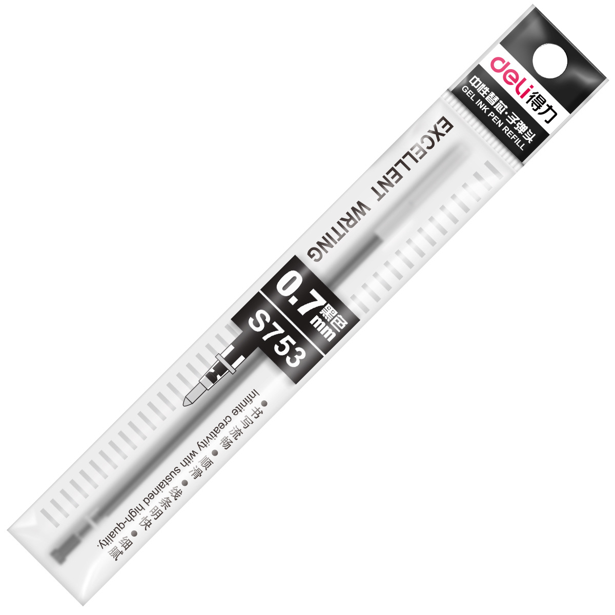 Repuesto de Bolígrafo Gel S753 0.7 mm Plástico para Escritura image 3
