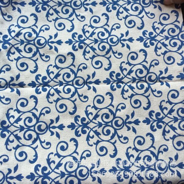 Factory directly supply linen fabric linen printed flax blank cloth…