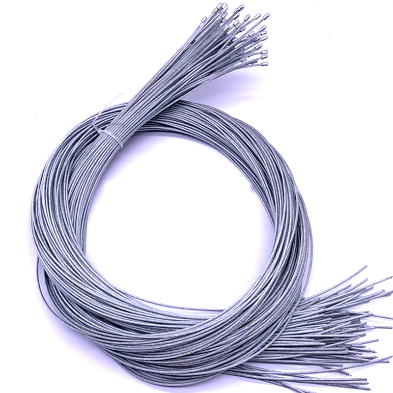 В наличии стальной трос 1m с покрытием, 100 штук в пучке, подвесной провод с литой головкой, аксессуары для оборудования, большой запас