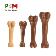 PSM pet teething toy bone beef scented stick bone molar solid teeth wear-resistant and bite-resistant interactive training
