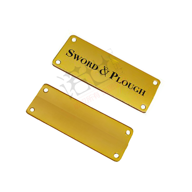 标牌铭牌铝牌金属牌箱包字母圆形不锈钢腐蚀冲压logo铭牌氧化镭射