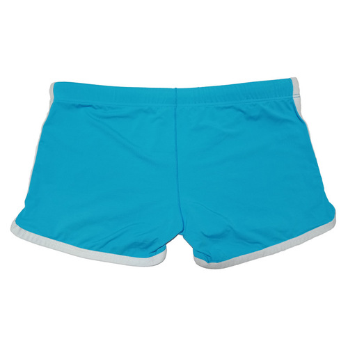 Cross-border e-commerce men's boxer swimming trunks nylon solid color breathable sexy slim fit lace men's swimming trunks wholesale