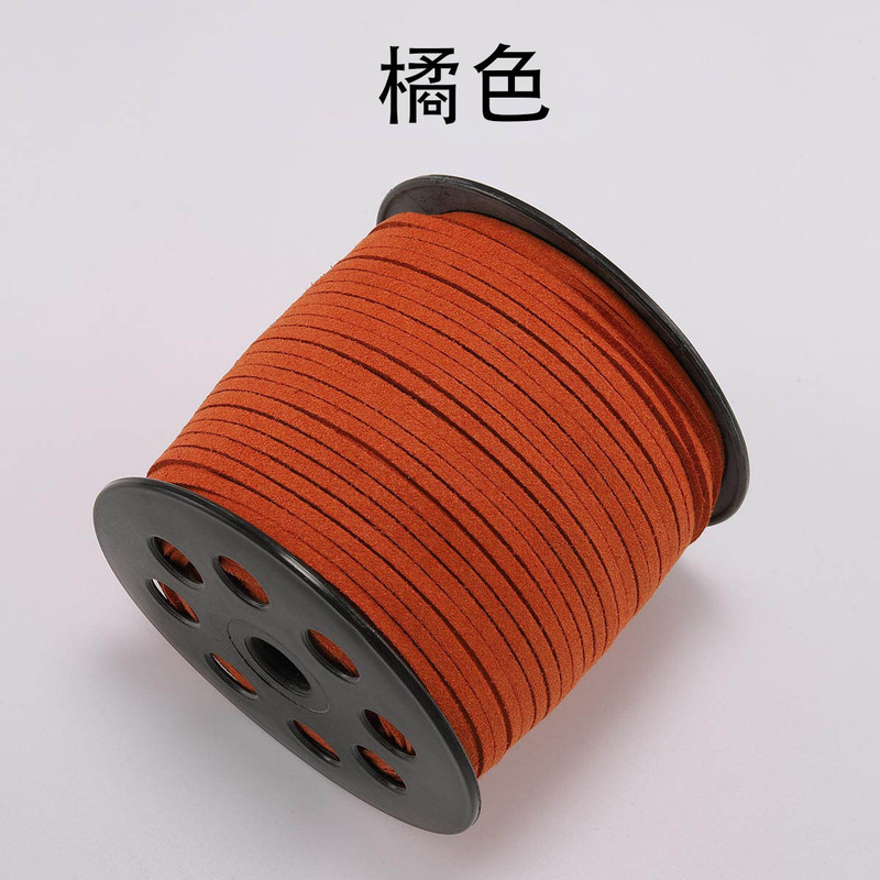 韓国の絨毯の皮の縄の鹿の皮の縄の両面の絨毯のDIYの手作りのアクセサリーの部品はブレスレットのネックレスの縄のスエードの皮の縄を編みます|undefined