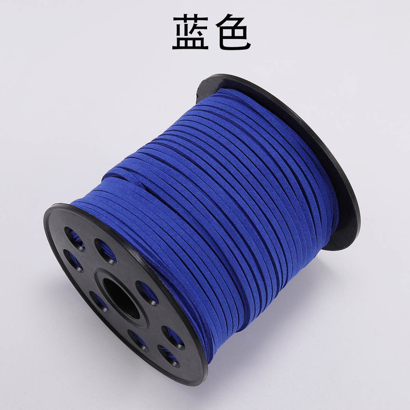 韓国の絨毯の皮の縄の鹿の皮の縄の両面の絨毯のDIYの手作りのアクセサリーの部品はブレスレットのネックレスの縄のスエードの皮の縄を編みます|undefined