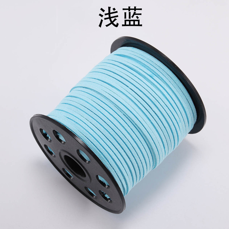 韓国の絨毯の皮の縄の鹿の皮の縄の両面の絨毯のDIYの手作りのアクセサリーの部品はブレスレットのネックレスの縄のスエードの皮の縄を編みます|undefined