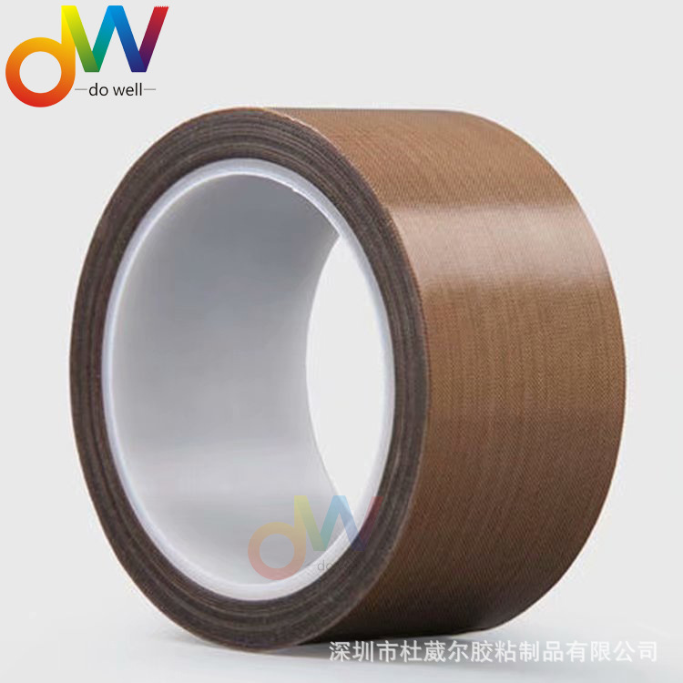 厂家直销 铁氟龙胶带 耐磨防粘铁氟龙胶布 棕色高温胶布