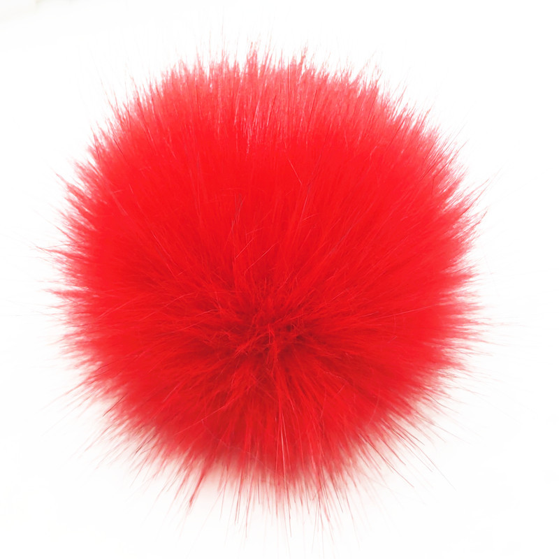 Venta caliente transfronteriza de imitación de piel de zorro de imitación de mapache de imitación de piel de conejo bola de piel sombrero colgante de color imitación de piel falsa bola