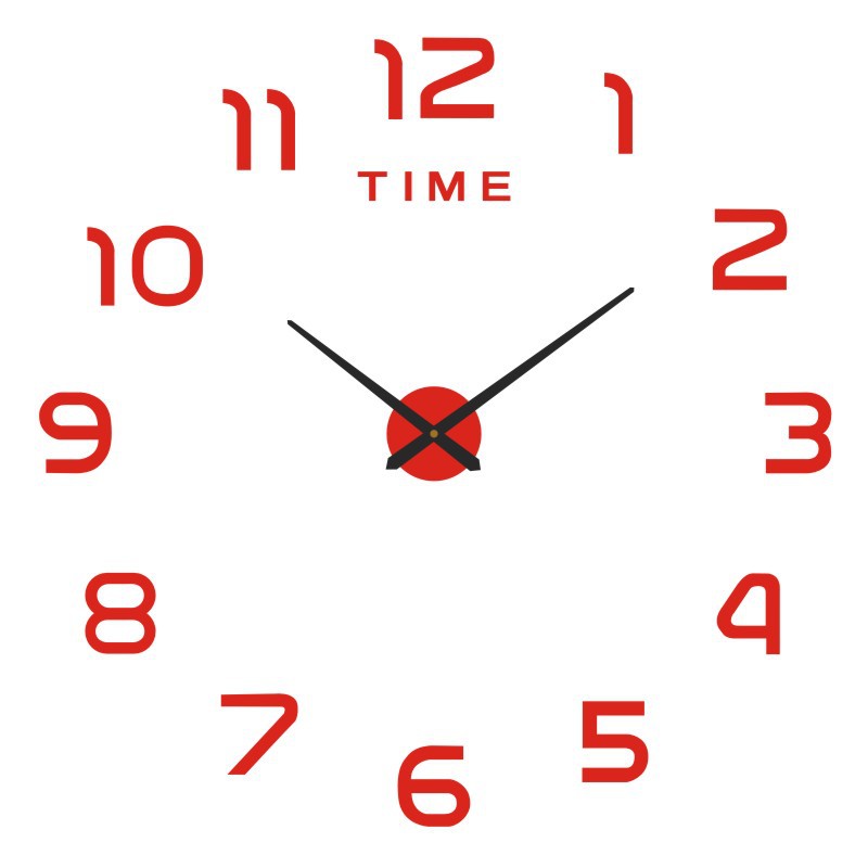 Creativo simple de gran tamaño Reloj de pared digital de acrílico 3D Reloj de pared de estilo Europeo sala de estar etiqueta de la pared Reloj de pared DIY