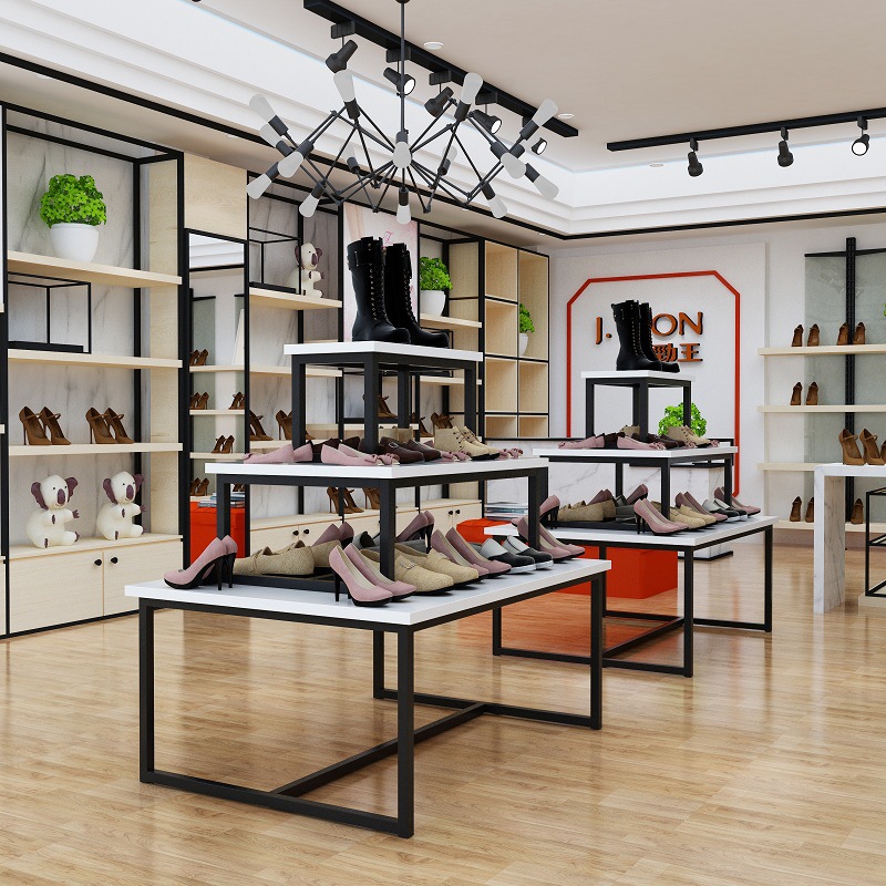 展示柜中岛柜超市促销台货架展架便利店母婴店化妆品文具店三叠台