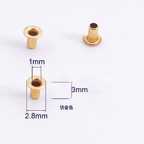1 мм внутренний диаметр воздушный глаз маленький размер мини ушко BJD кукла аксессуары для одежды ob11 Металлическая пуговица кукла заклепки аксессуары