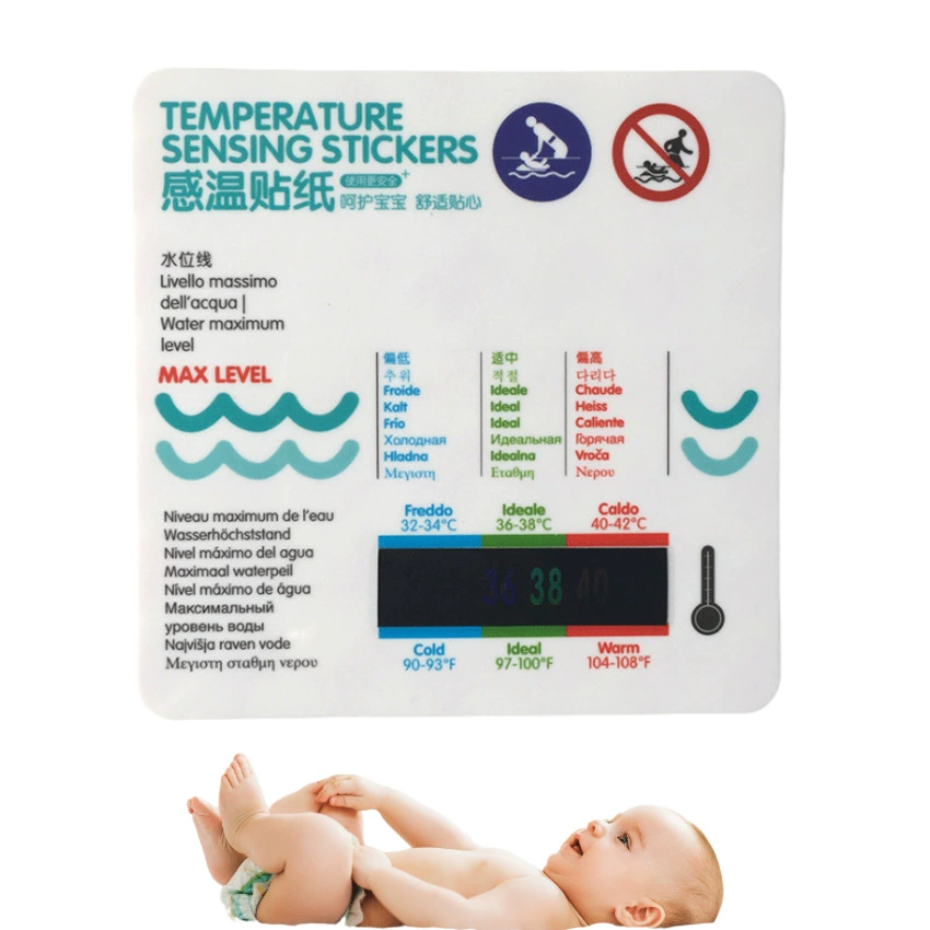 Термометр ванны младенца Крытый Термометр воды мультфильма младенца Карта температуры квадрата ванны игрушки детей